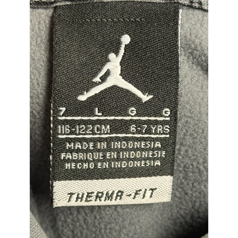 boys Jordan therma fit hoodie size small (6-7 Years) In Gray & Orange - Picture 6 of 16